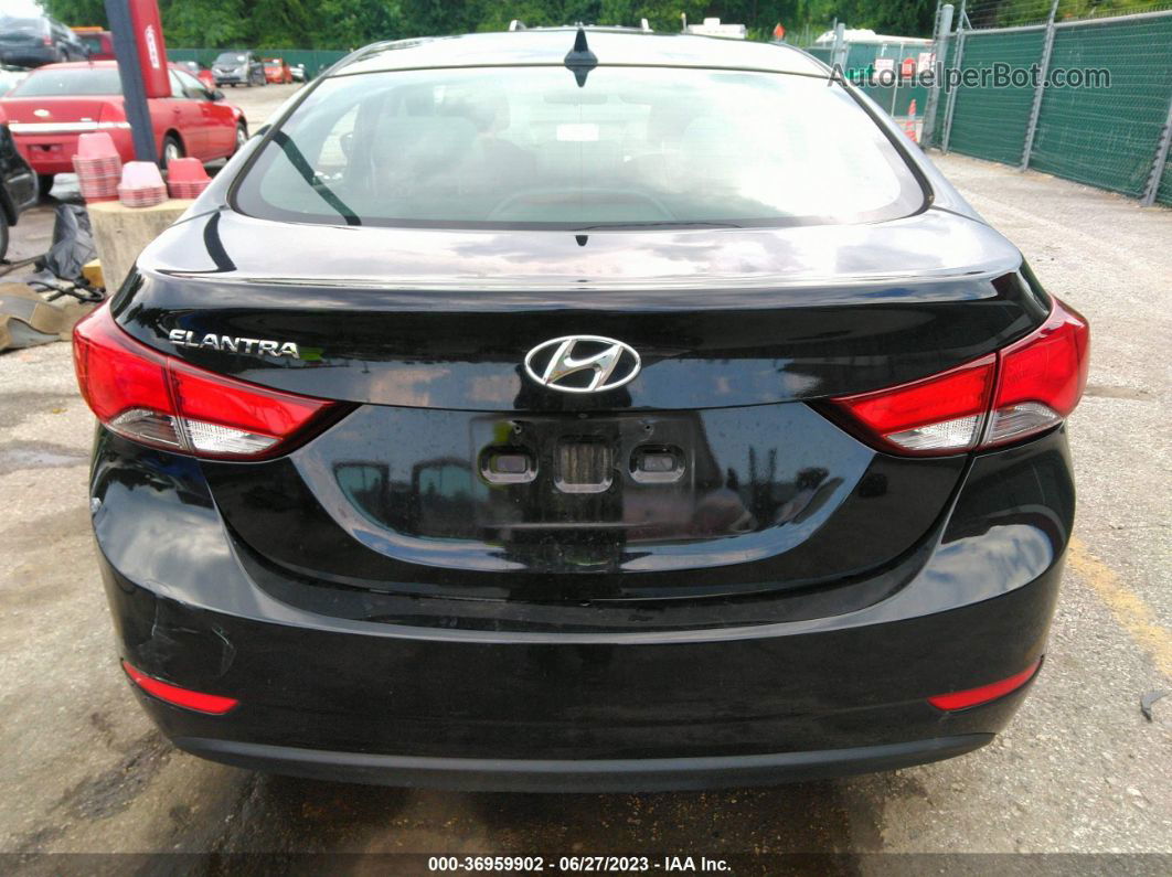 2014 Hyundai Elantra Se Черный vin: KMHDH4AE1EU104942