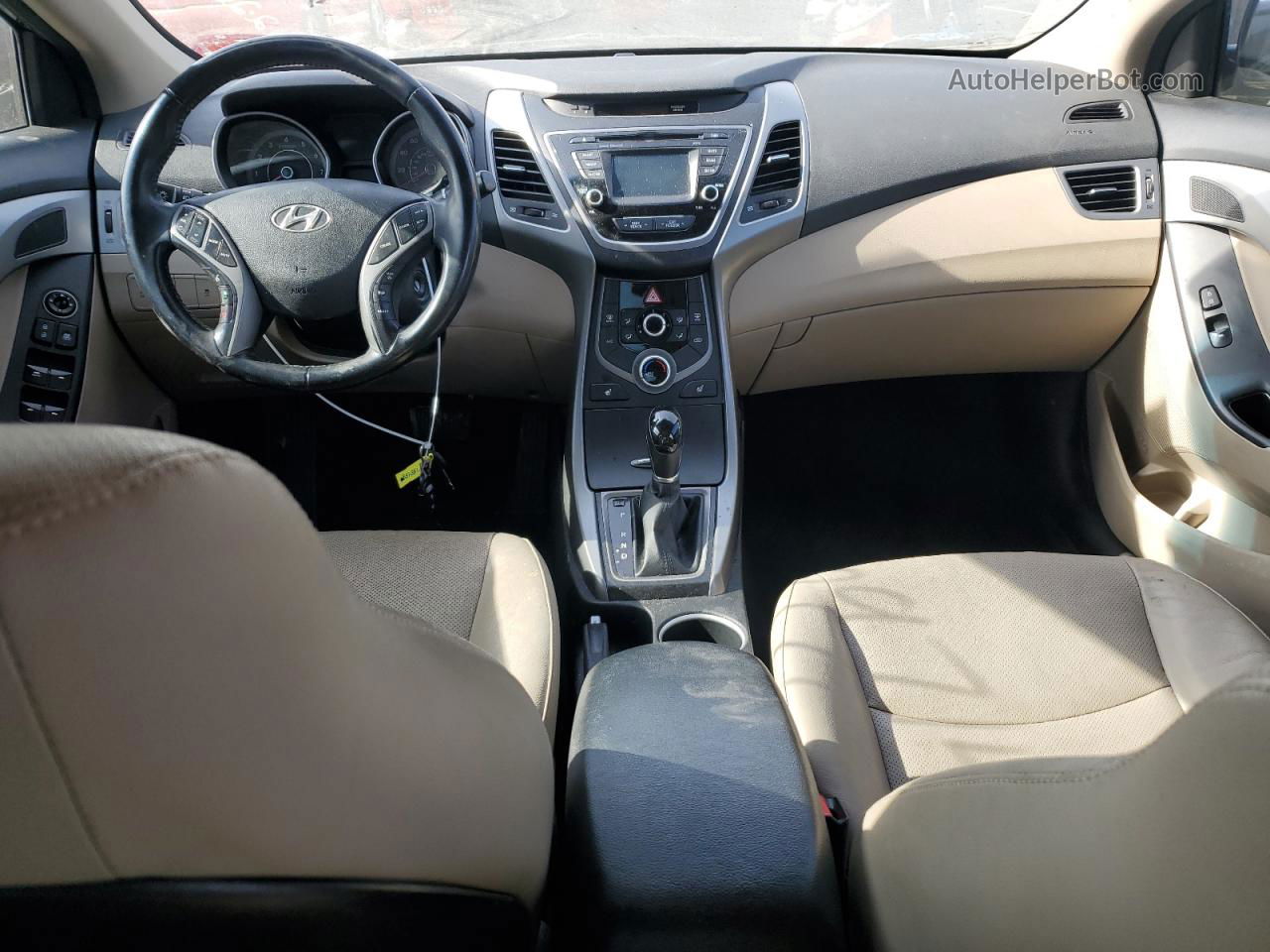 2014 Hyundai Elantra Se Синий vin: KMHDH4AE1EU112796