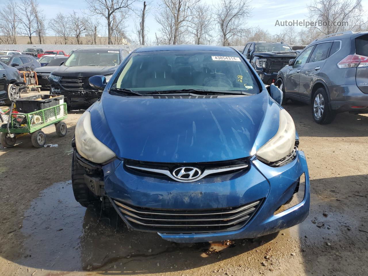 2014 Hyundai Elantra Se Blue vin: KMHDH4AE1EU112796