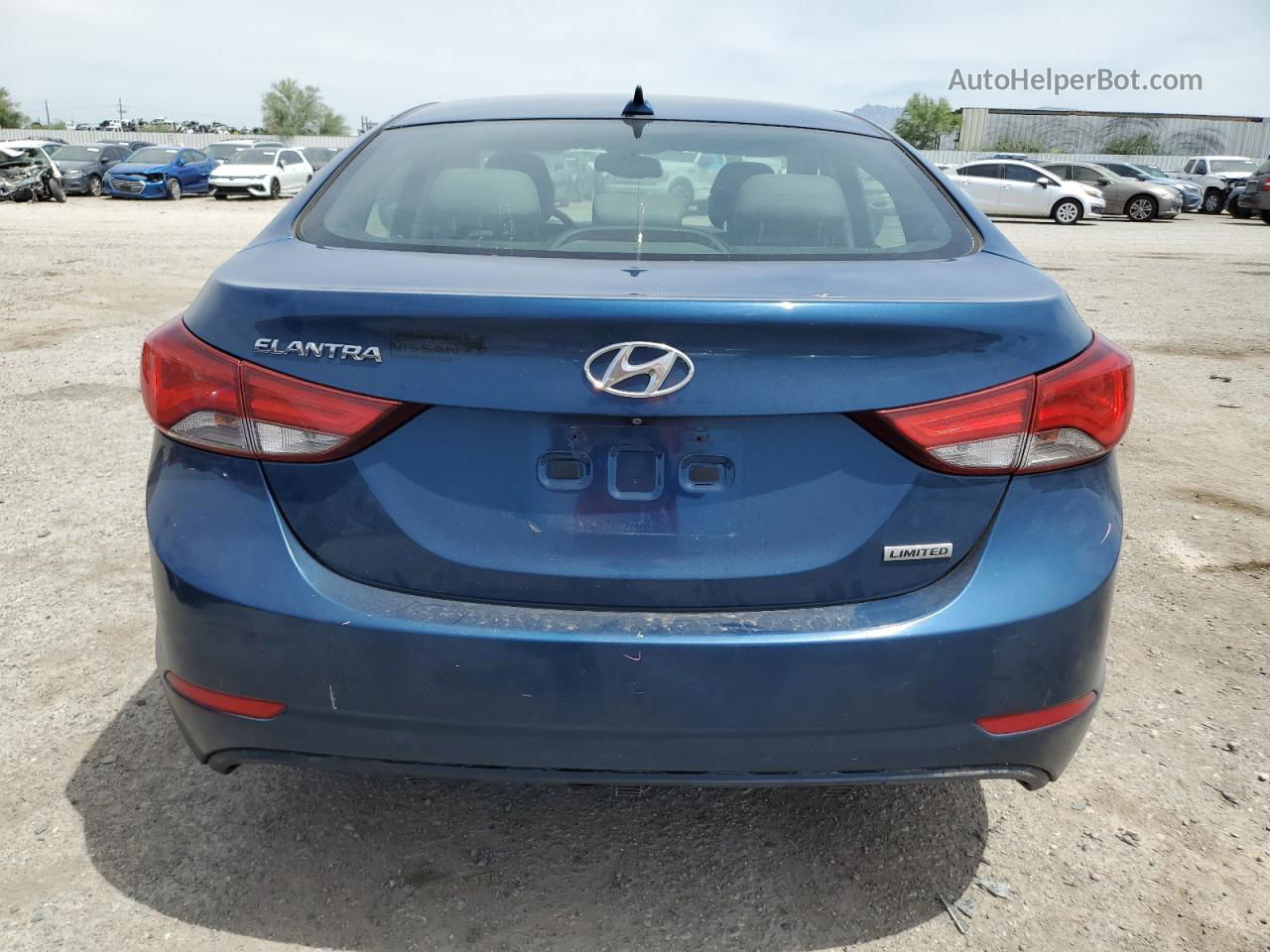 2014 Hyundai Elantra Se Blue vin: KMHDH4AE1EU139142