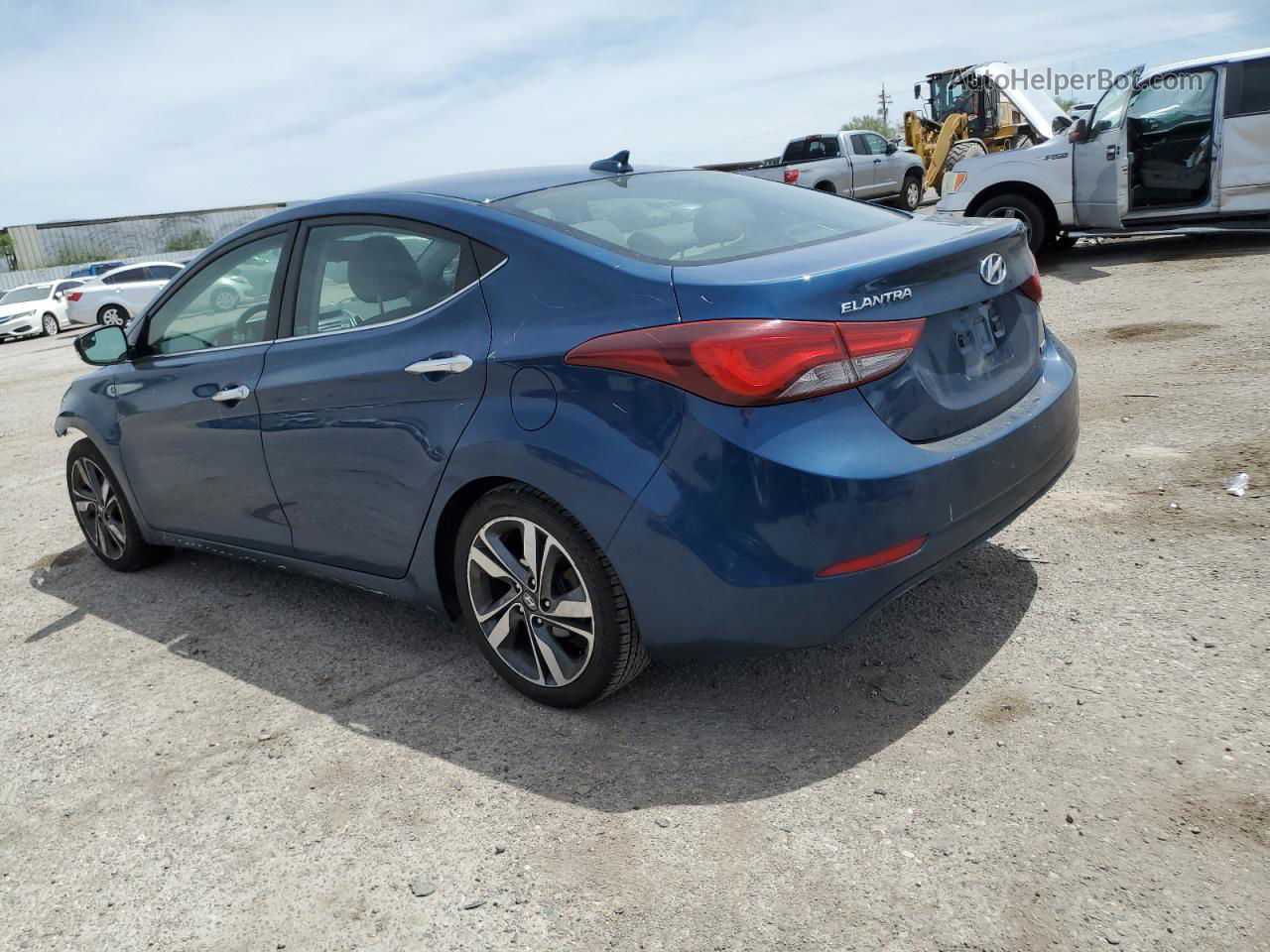 2014 Hyundai Elantra Se Blue vin: KMHDH4AE1EU139142