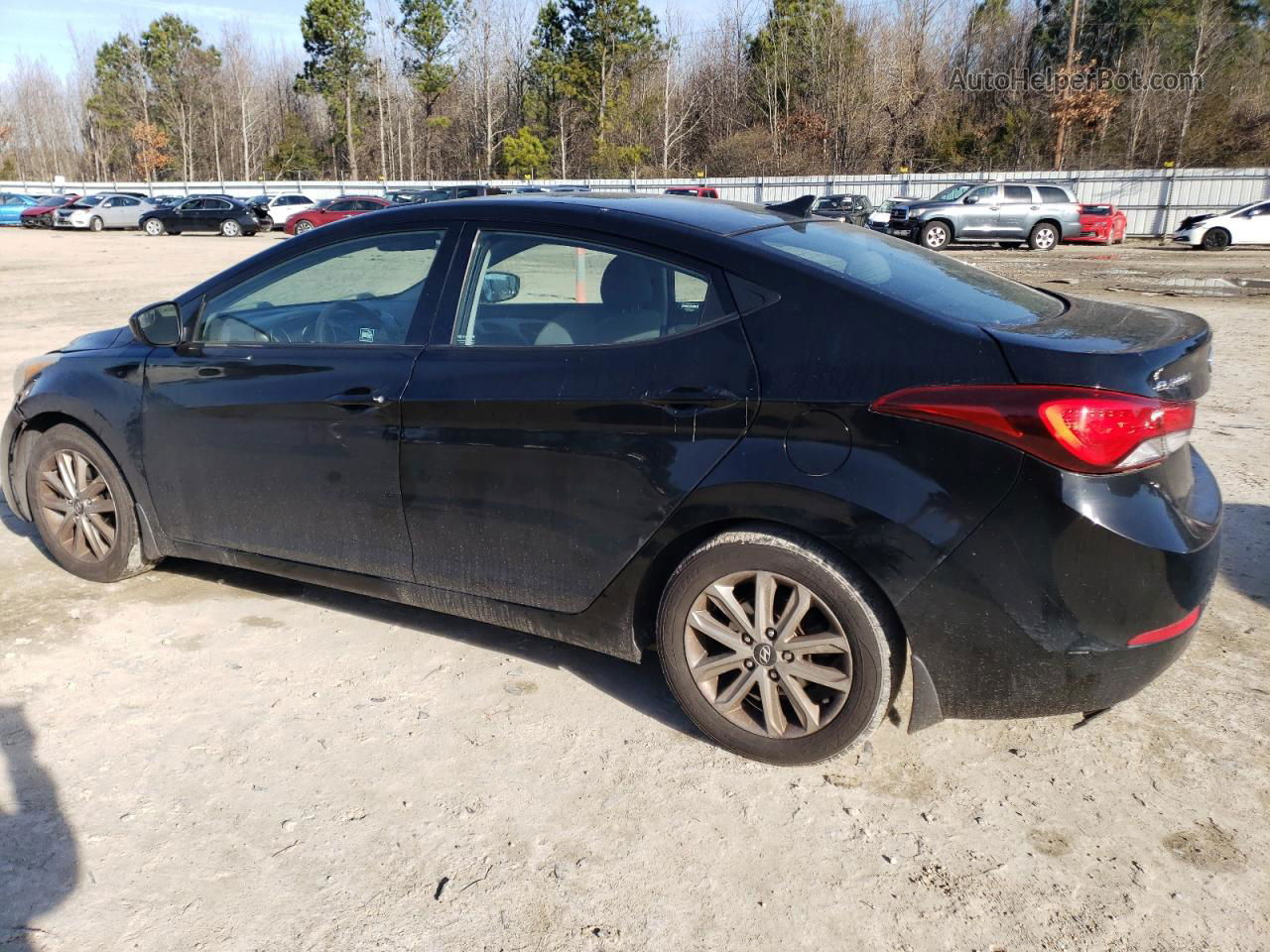 2014 Hyundai Elantra Se Black vin: KMHDH4AE1EU141005