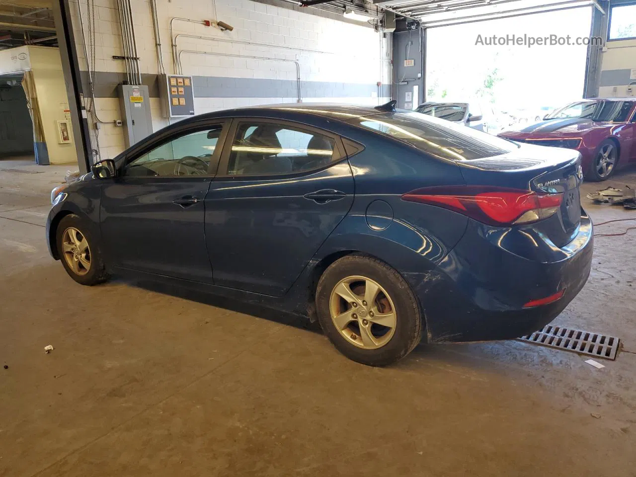 2014 Hyundai Elantra Se Blue vin: KMHDH4AE1EU193945