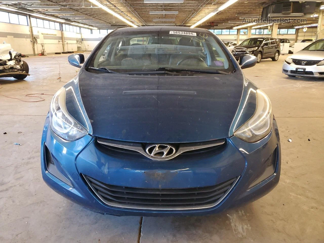 2014 Hyundai Elantra Se Blue vin: KMHDH4AE1EU193945