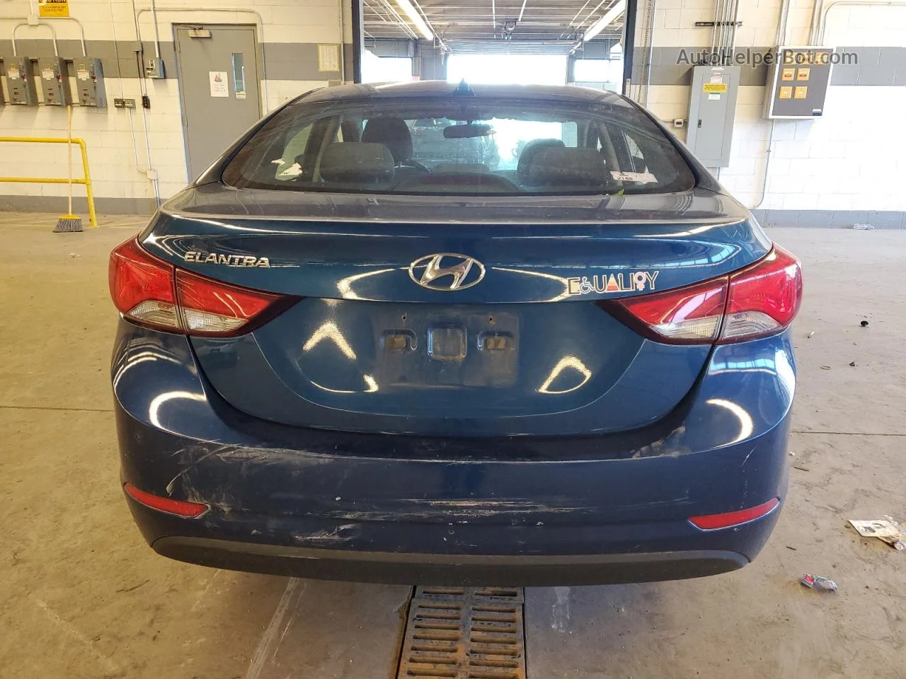 2014 Hyundai Elantra Se Blue vin: KMHDH4AE1EU193945