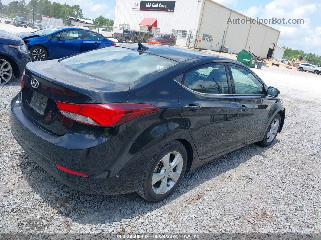 2016 Hyundai Elantra Value Edition Black vin: KMHDH4AE1GU479409