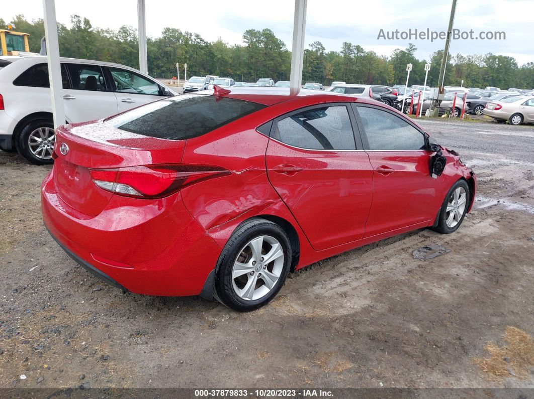 2016 Hyundai Elantra Value Edition Red vin: KMHDH4AE1GU479619