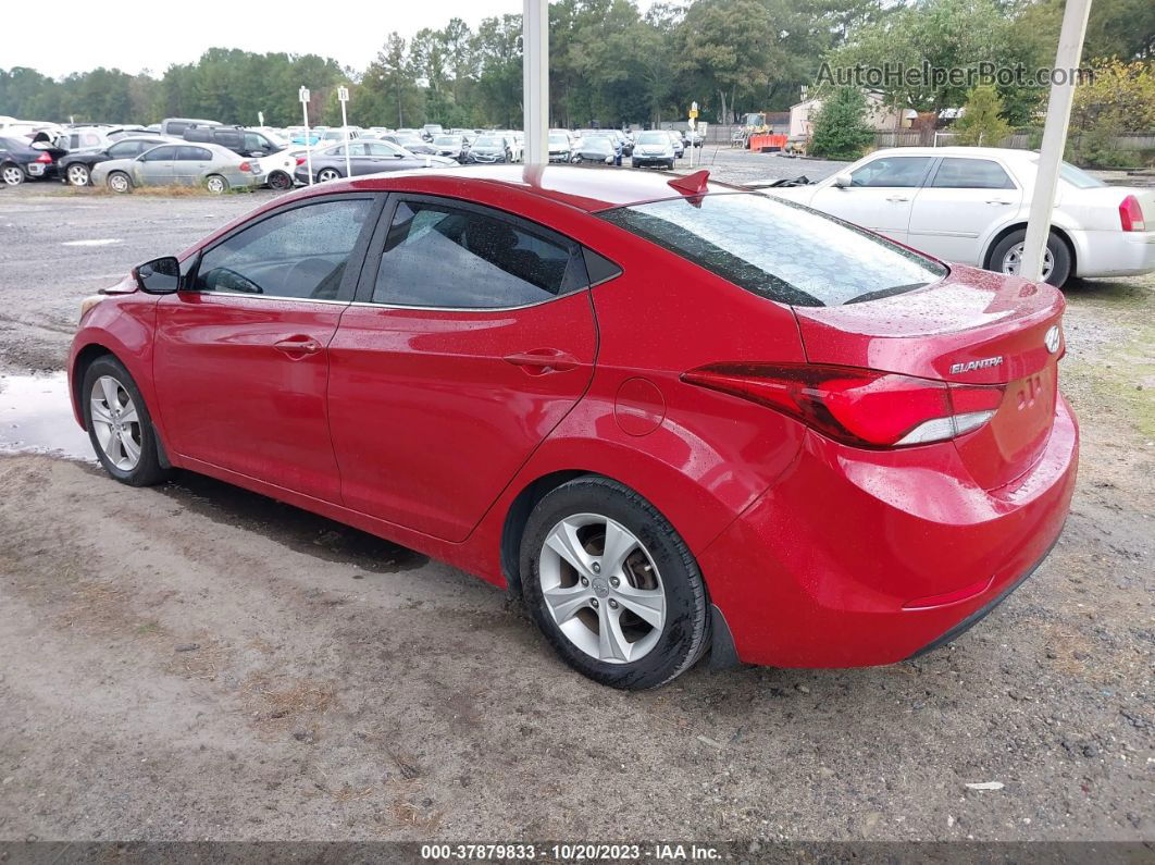 2016 Hyundai Elantra Value Edition Red vin: KMHDH4AE1GU479619