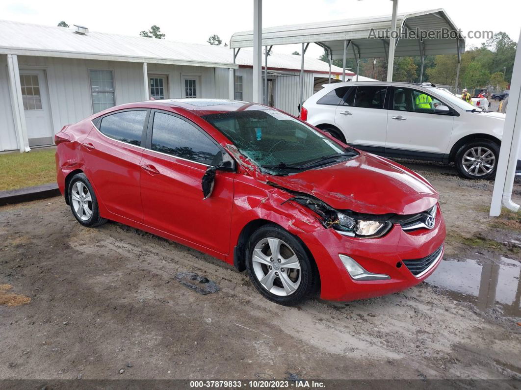 2016 Hyundai Elantra Value Edition Red vin: KMHDH4AE1GU479619