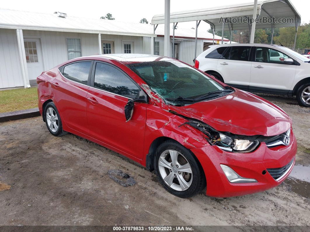 2016 Hyundai Elantra Value Edition Red vin: KMHDH4AE1GU479619