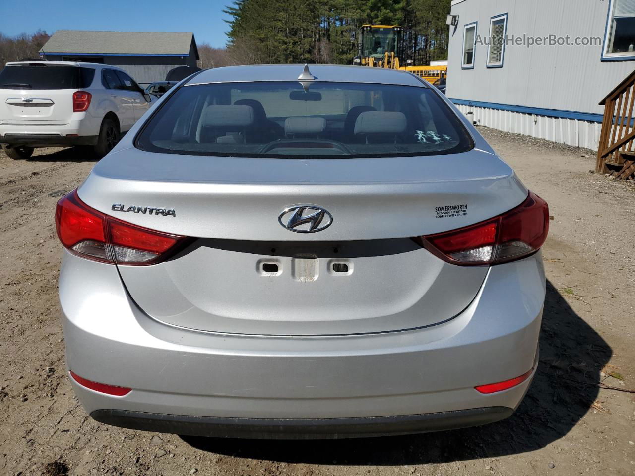 2016 Hyundai Elantra Se Серебряный vin: KMHDH4AE1GU490930