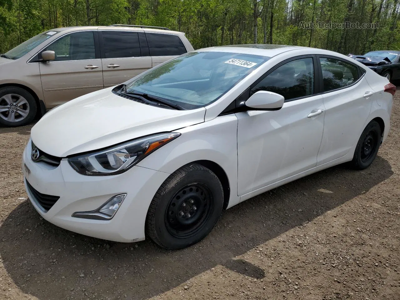 2016 Hyundai Elantra Se White vin: KMHDH4AE1GU494802