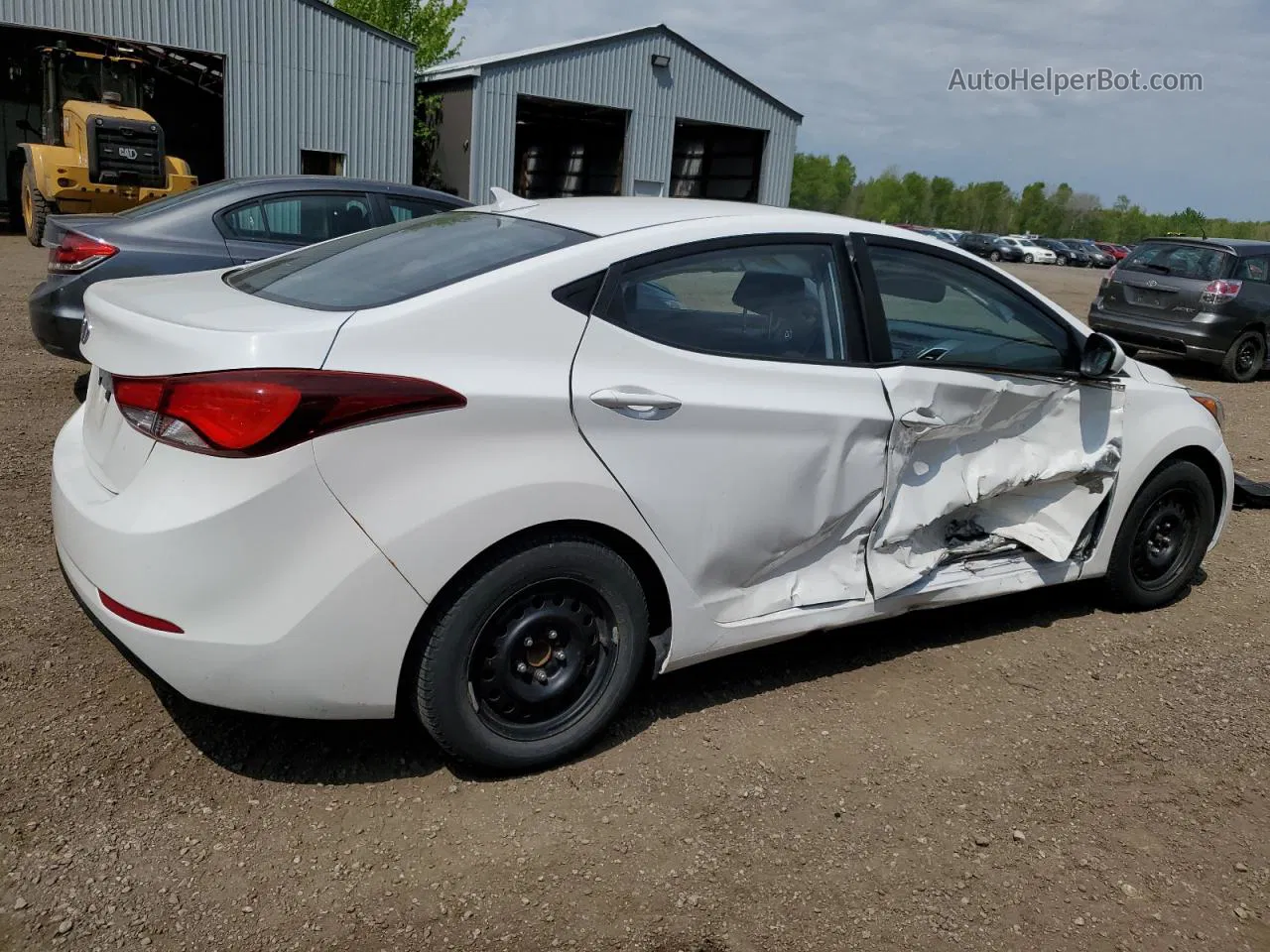 2016 Hyundai Elantra Se White vin: KMHDH4AE1GU494802