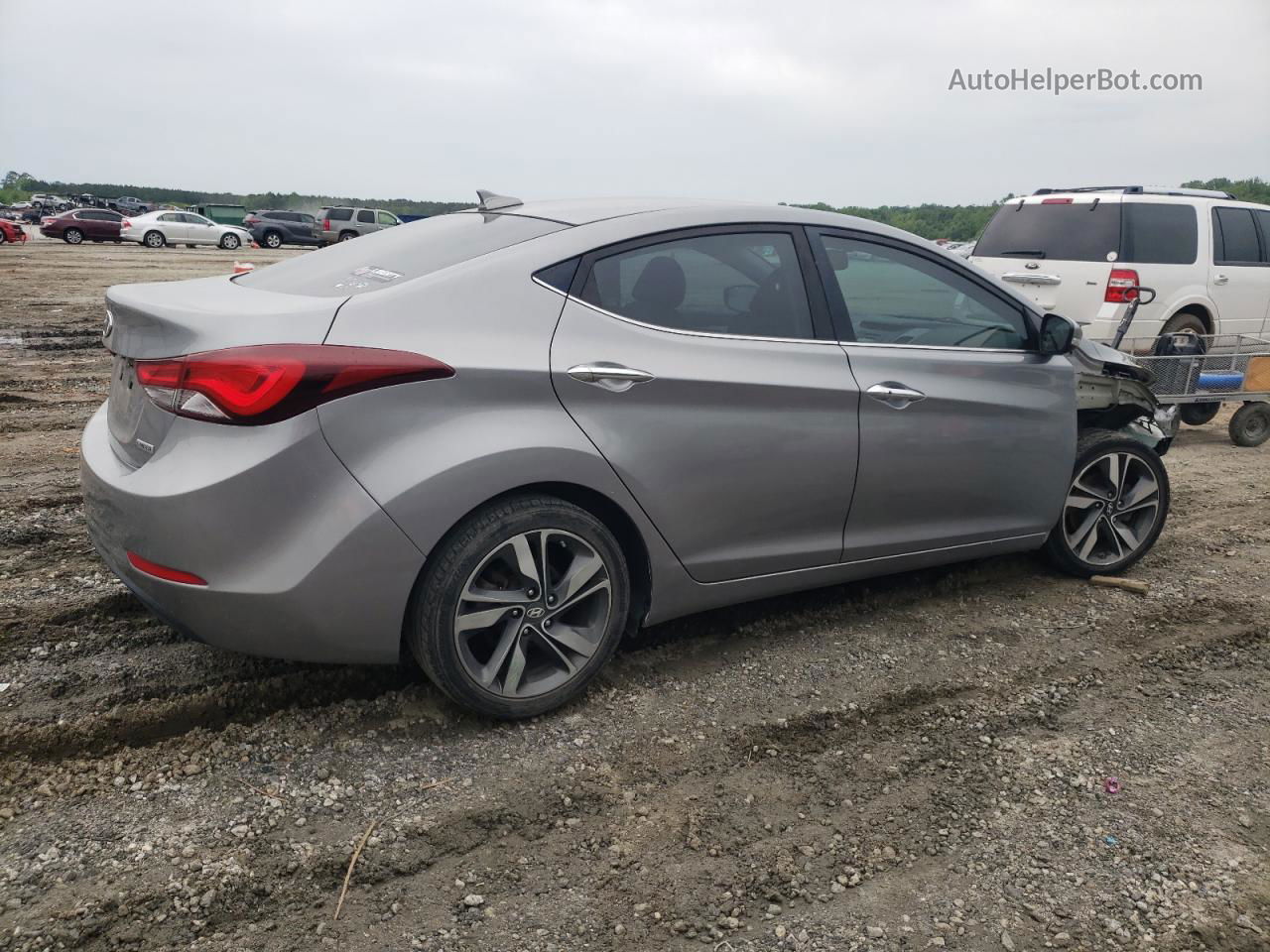 2016 Hyundai Elantra Se Gray vin: KMHDH4AE1GU536613