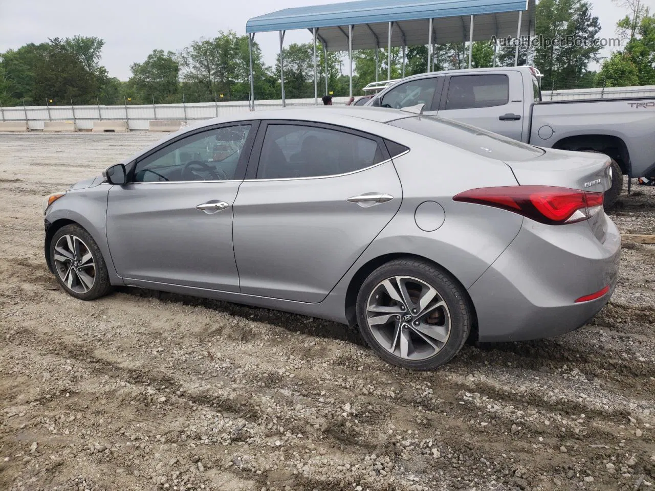 2016 Hyundai Elantra Se Gray vin: KMHDH4AE1GU536613