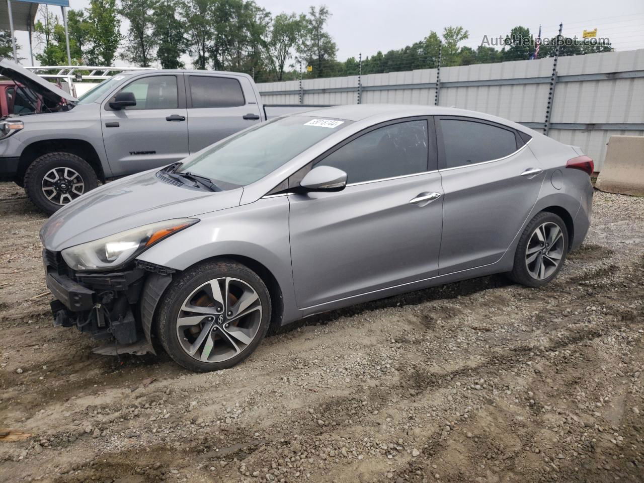 2016 Hyundai Elantra Se Gray vin: KMHDH4AE1GU536613