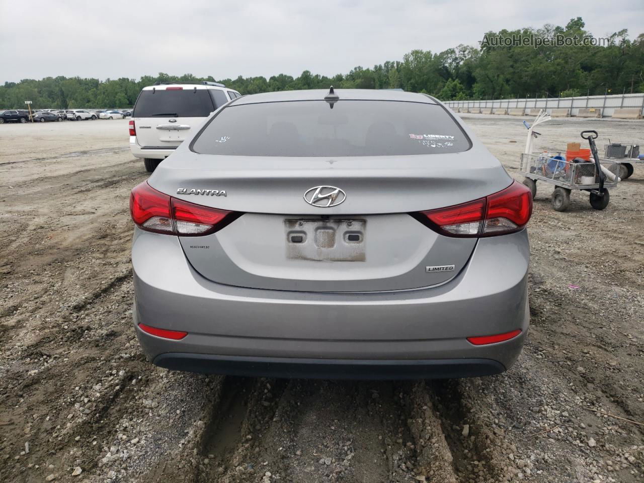 2016 Hyundai Elantra Se Gray vin: KMHDH4AE1GU536613