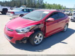 2016 Hyundai Elantra Value Edition Burgundy vin: KMHDH4AE1GU557333