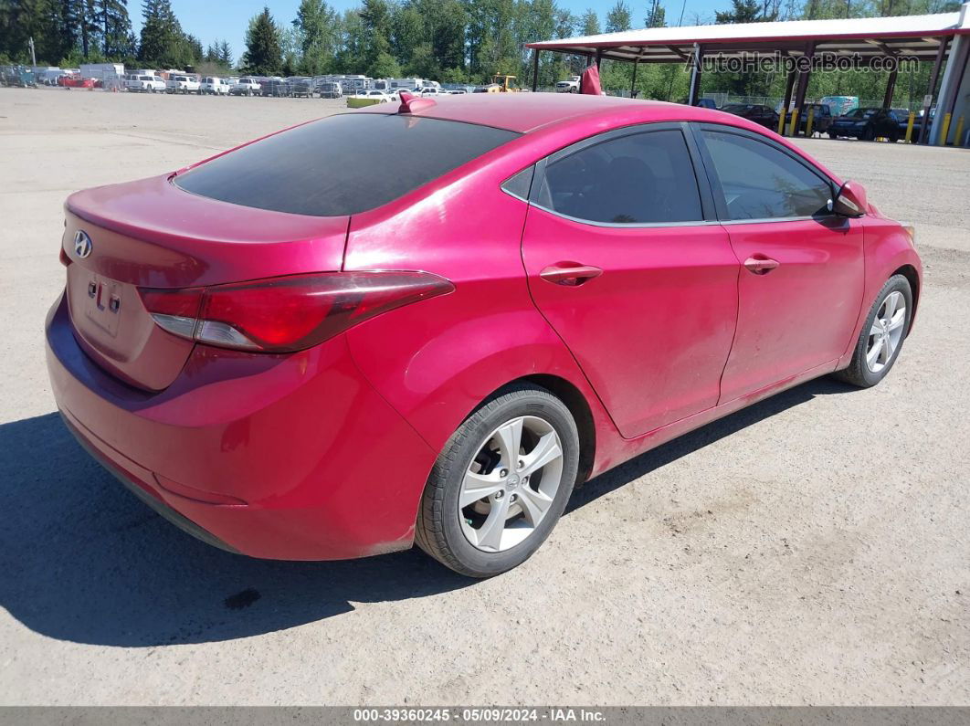 2016 Hyundai Elantra Value Edition Burgundy vin: KMHDH4AE1GU557333