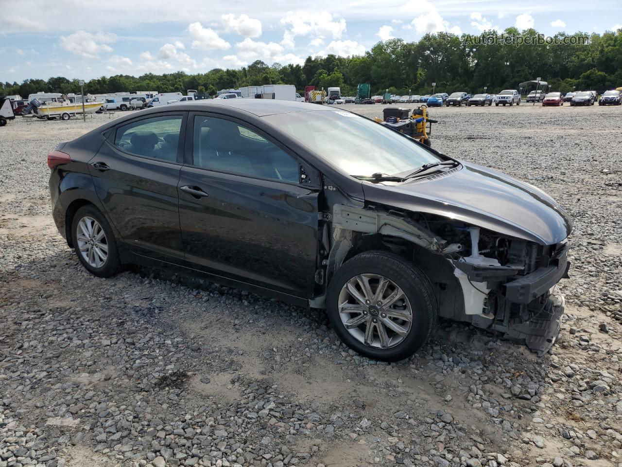 2016 Hyundai Elantra Se Black vin: KMHDH4AE1GU561592