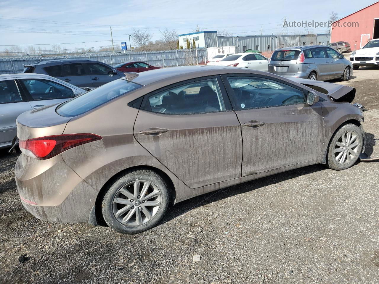 2016 Hyundai Elantra Se Beige vin: KMHDH4AE1GU571961