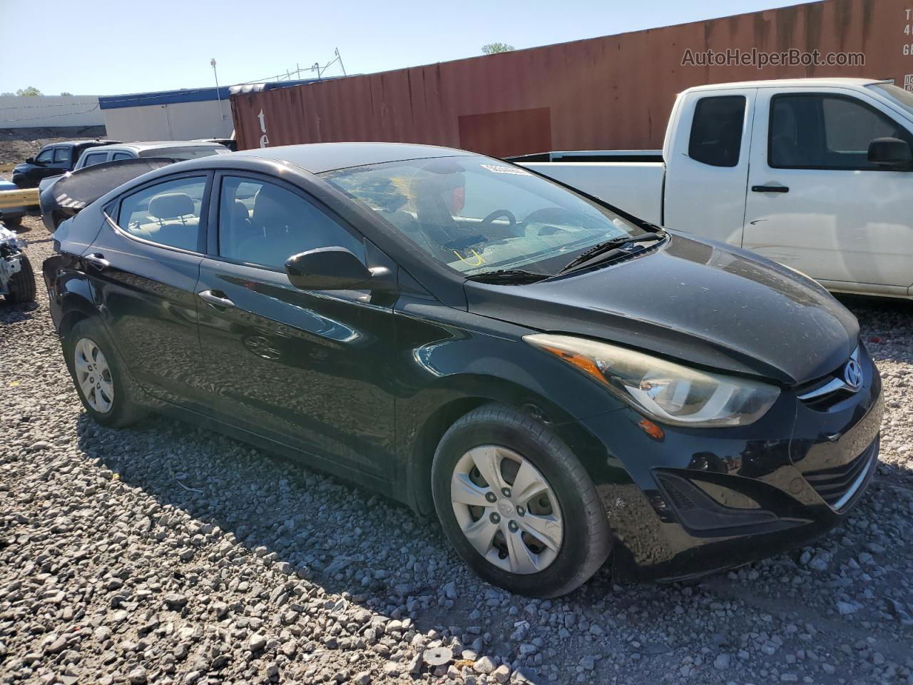 2016 Hyundai Elantra Se Black vin: KMHDH4AE1GU601752