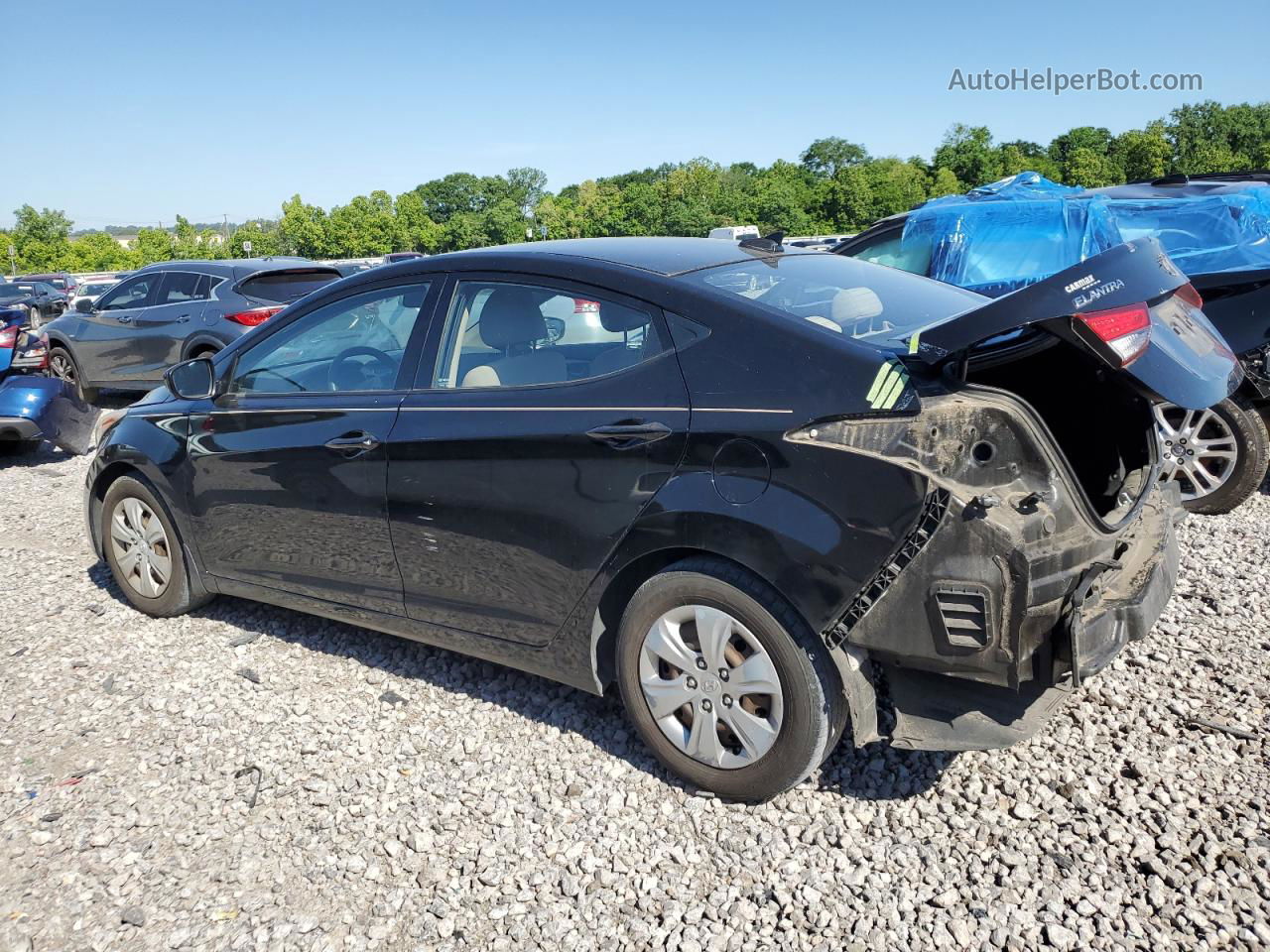 2016 Hyundai Elantra Se Black vin: KMHDH4AE1GU601752