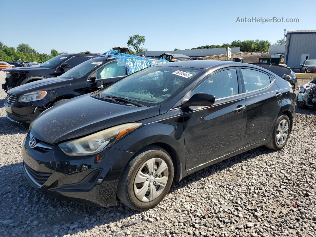 2016 Hyundai Elantra Se Black vin: KMHDH4AE1GU601752