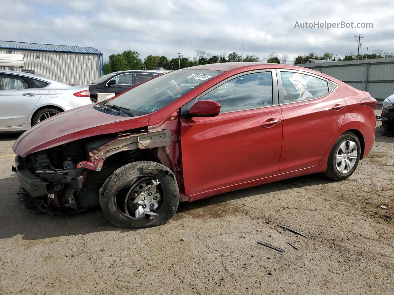 2016 Hyundai Elantra Se Красный vin: KMHDH4AE1GU633262