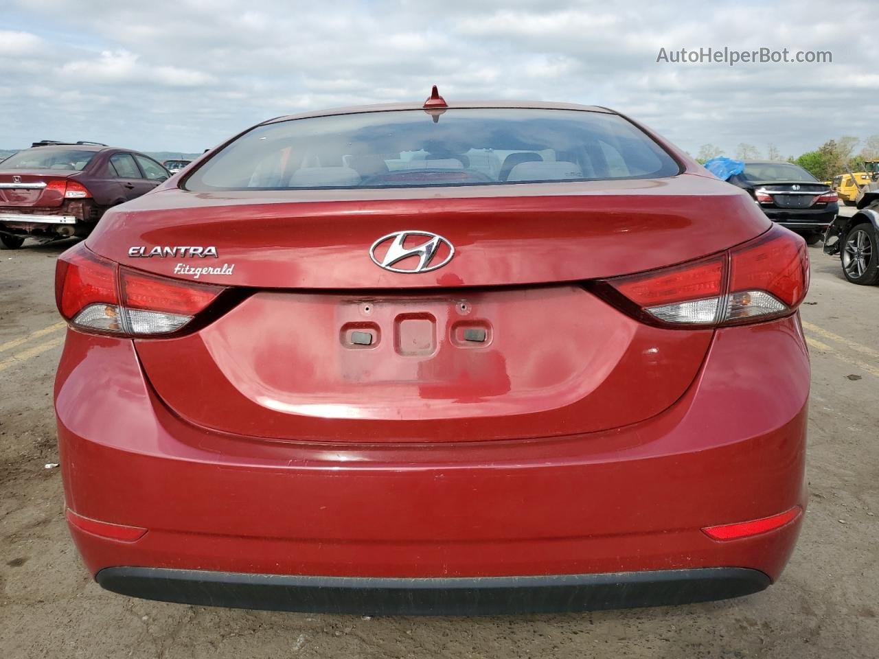 2016 Hyundai Elantra Se Red vin: KMHDH4AE1GU633262