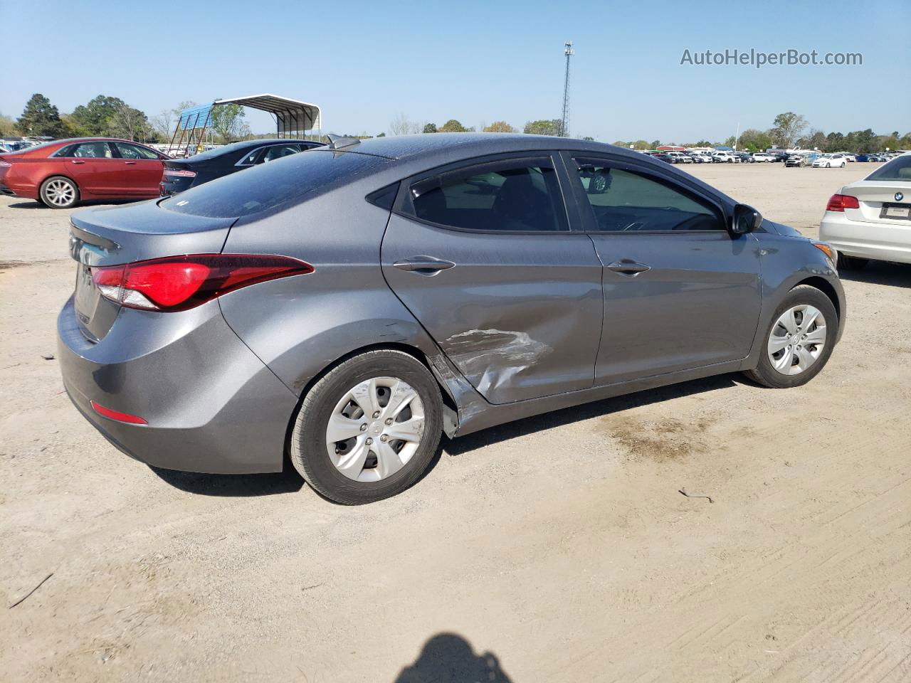 2016 Hyundai Elantra Se Серый vin: KMHDH4AE1GU642334