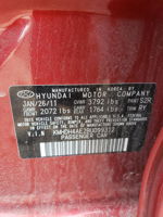 2011 Hyundai Elantra Gls Red vin: KMHDH4AE2BU099312