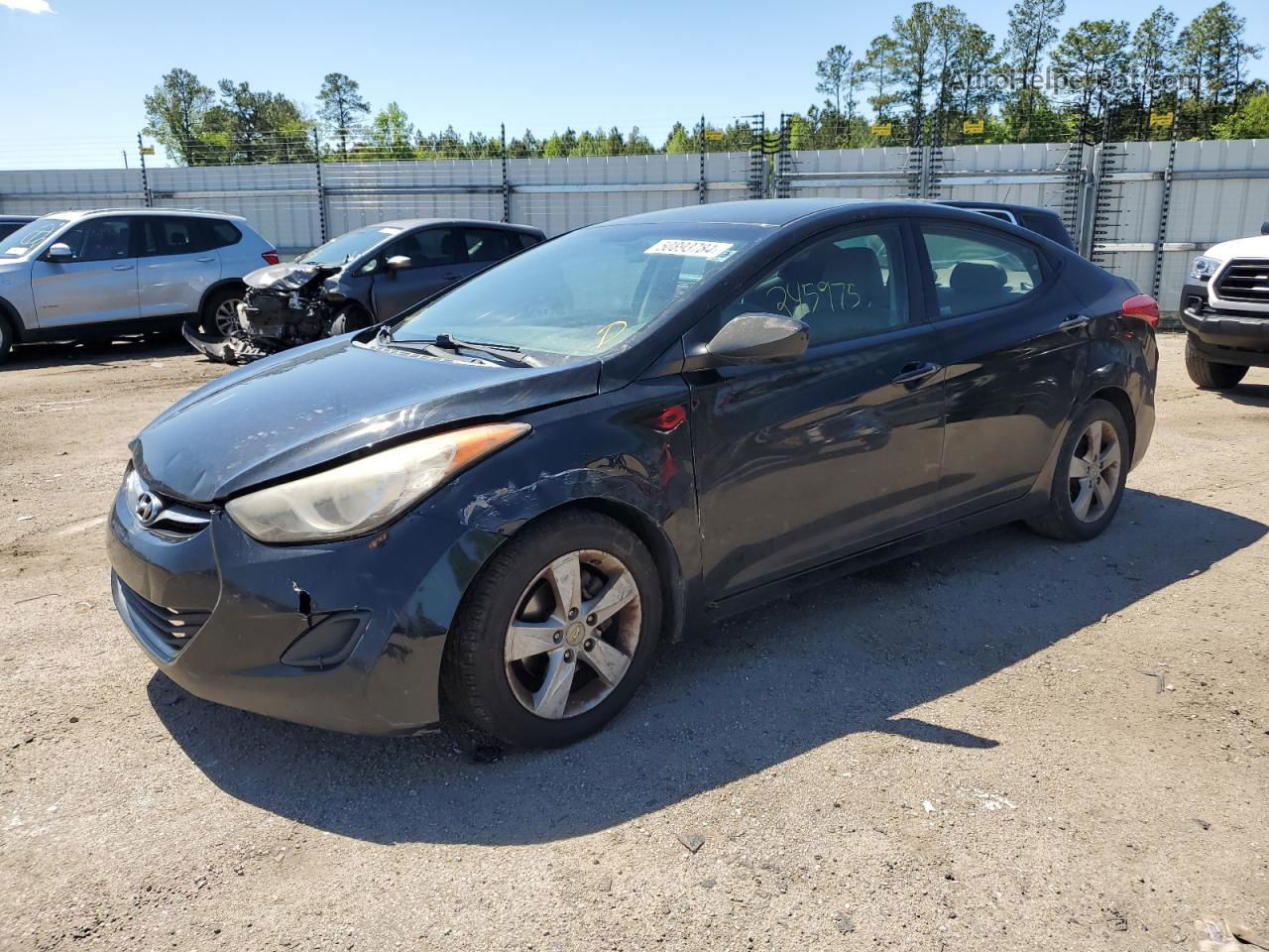 2011 Hyundai Elantra Gls Black vin: KMHDH4AE2BU101849