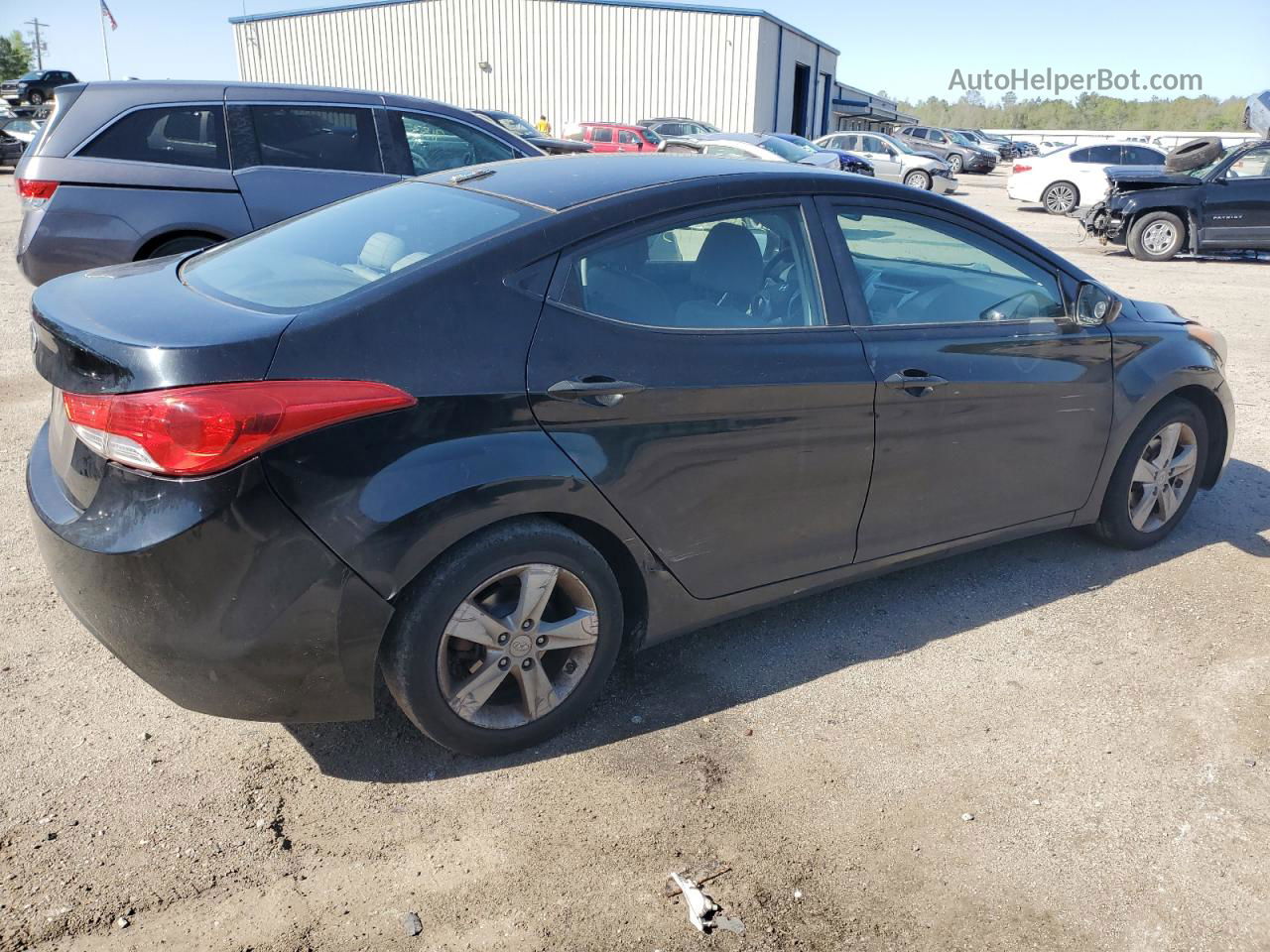 2011 Hyundai Elantra Gls Черный vin: KMHDH4AE2BU101849