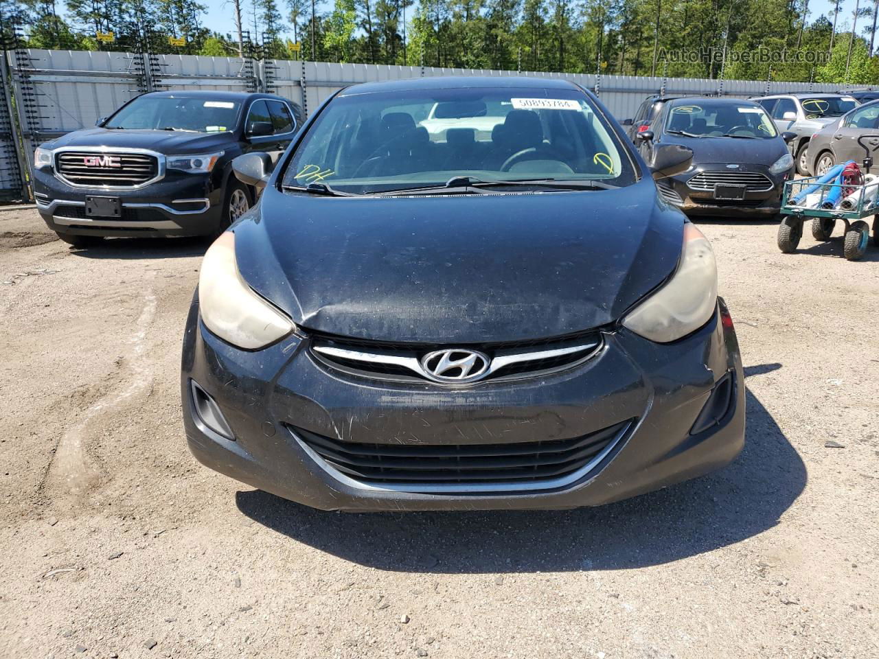 2011 Hyundai Elantra Gls Черный vin: KMHDH4AE2BU101849