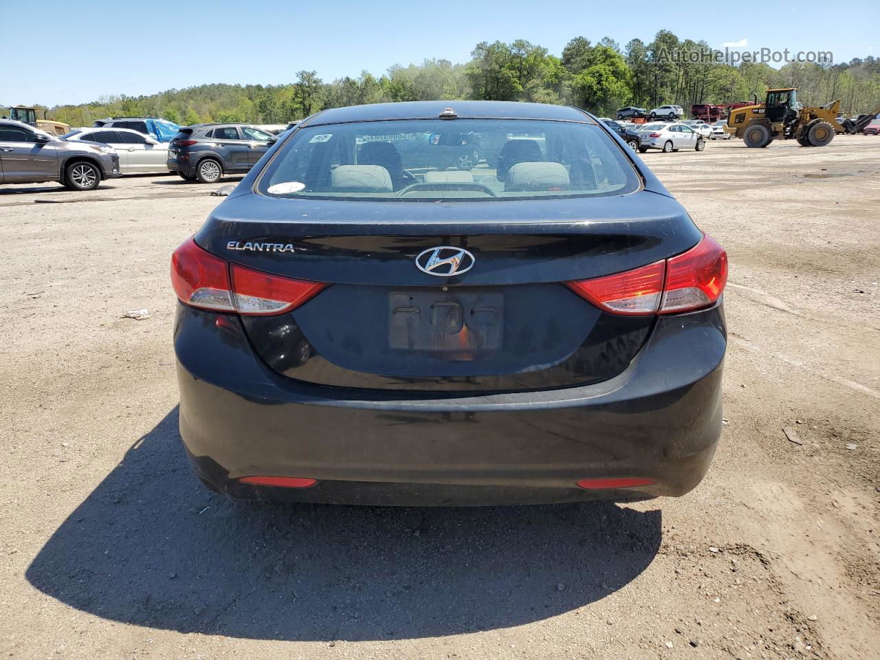 2011 Hyundai Elantra Gls Black vin: KMHDH4AE2BU101849