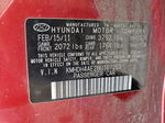 2011 Hyundai Elantra Gls Бордовый vin: KMHDH4AE2BU107263