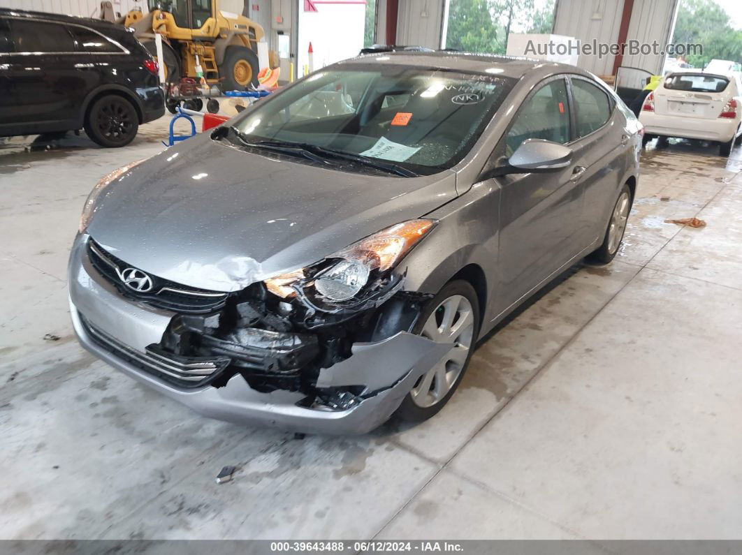 2011 Hyundai Elantra Limited (ulsan Plant) Серый vin: KMHDH4AE2BU149996