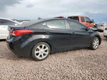 2011 Hyundai Elantra Gls Black vin: KMHDH4AE2BU159105