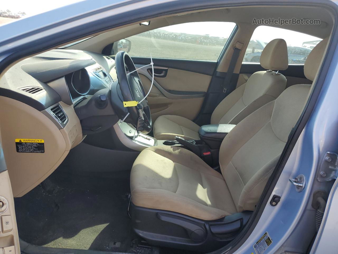 2012 Hyundai Elantra Gls Синий vin: KMHDH4AE2CU219451