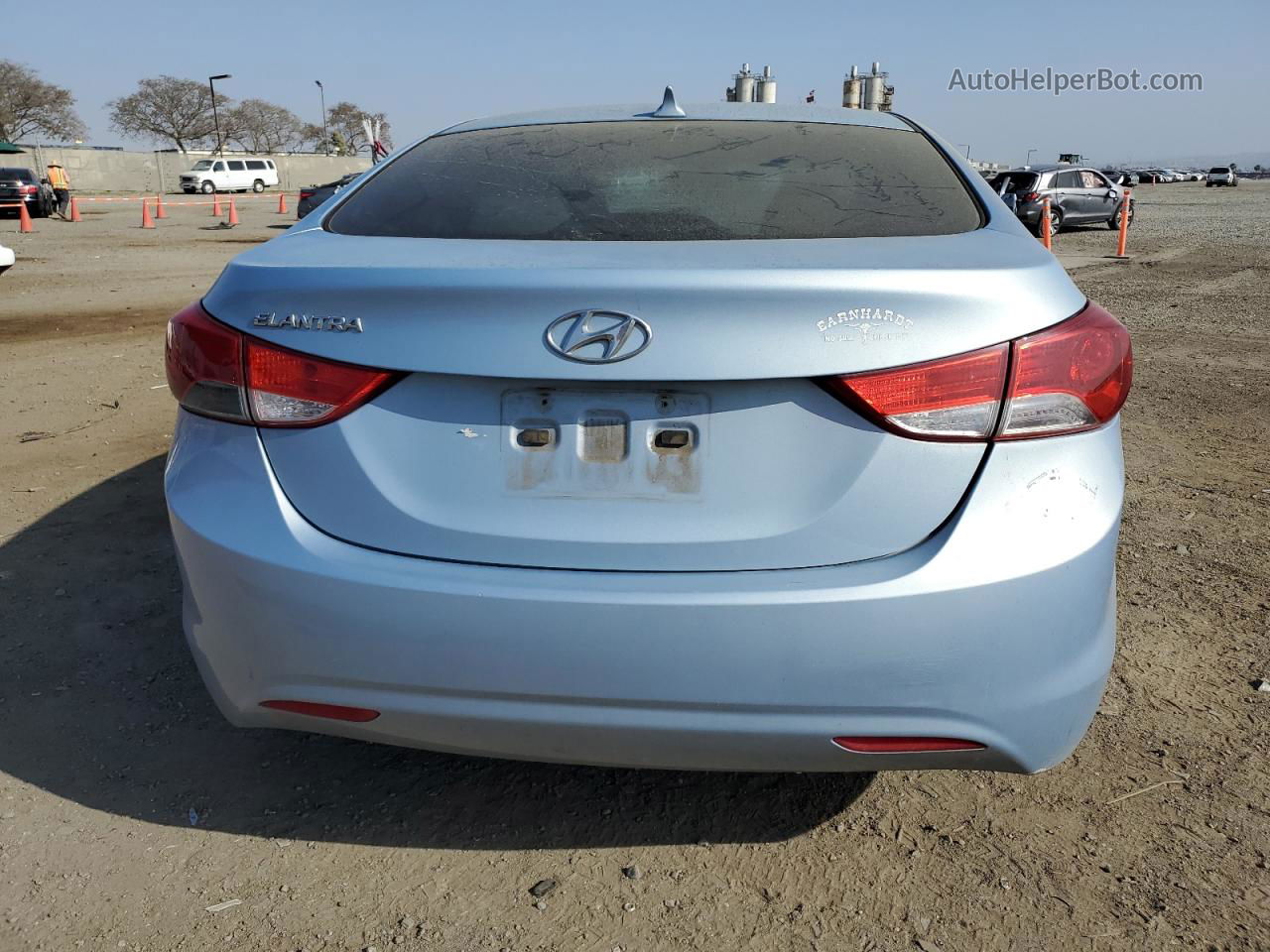 2012 Hyundai Elantra Gls Синий vin: KMHDH4AE2CU219451