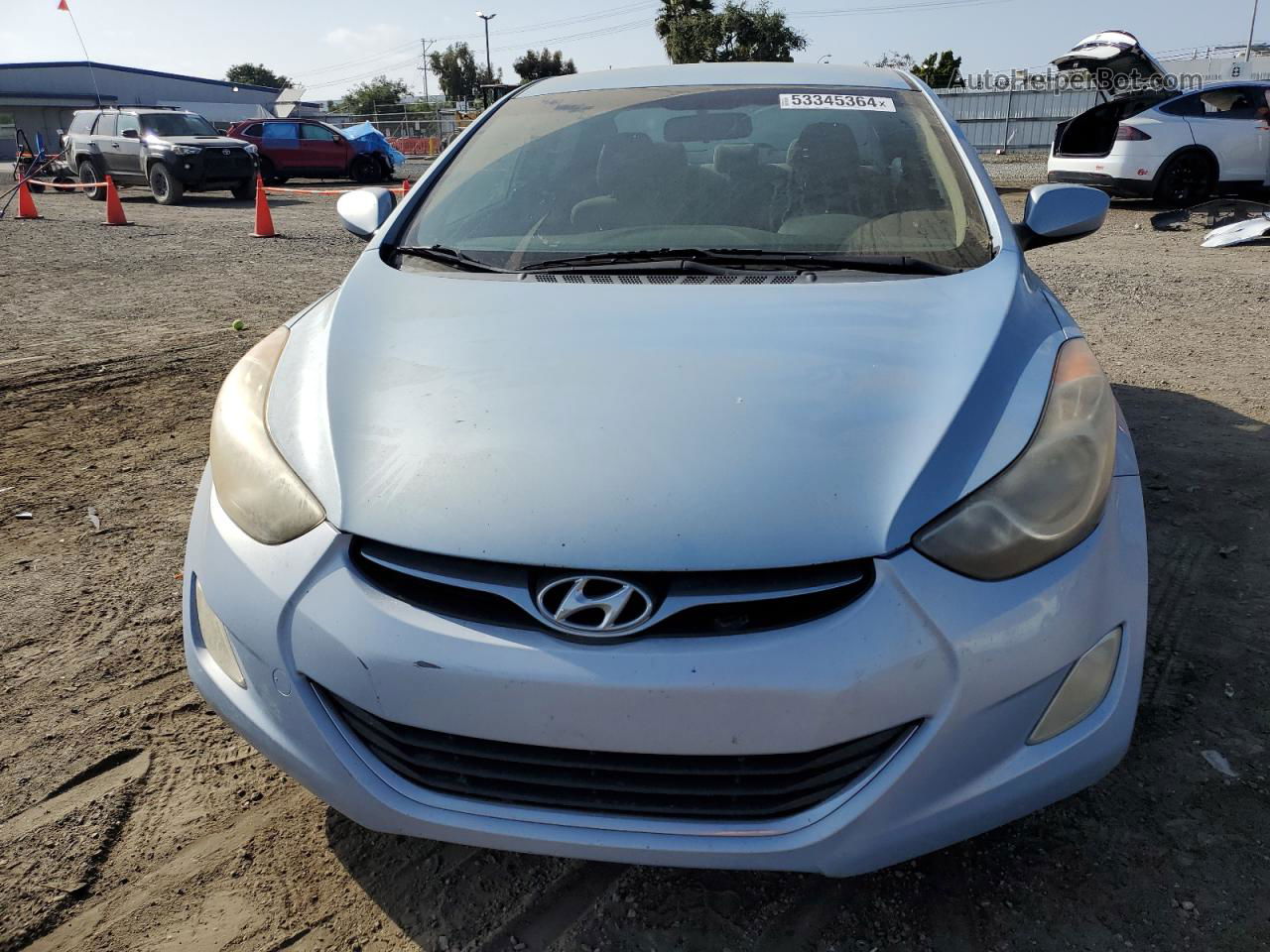 2012 Hyundai Elantra Gls Blue vin: KMHDH4AE2CU219451