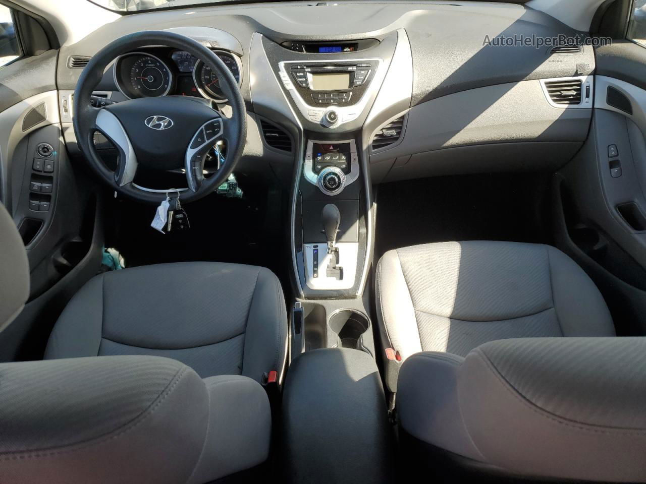 2012 Hyundai Elantra Gls Silver vin: KMHDH4AE2CU221006