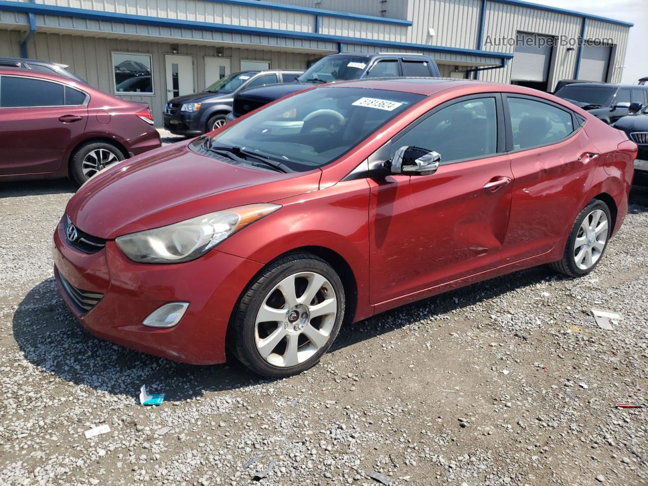 2012 Hyundai Elantra Gls Красный vin: KMHDH4AE2CU311692