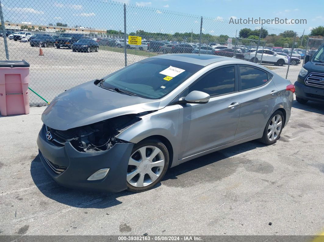 2012 Hyundai Elantra Limited (ulsan Plant) Серый vin: KMHDH4AE2CU332476