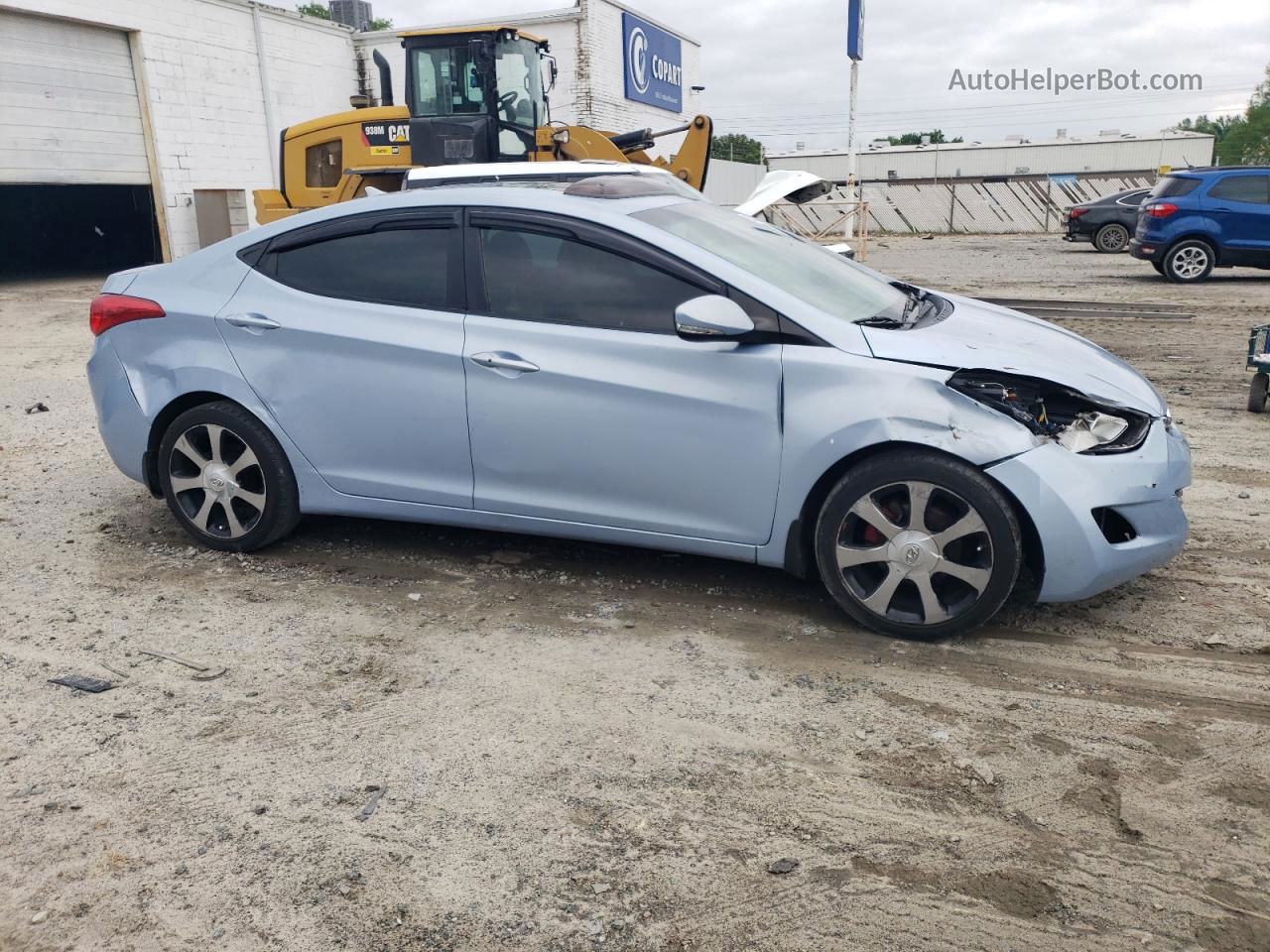 2012 Hyundai Elantra Gls Blue vin: KMHDH4AE2CU364148