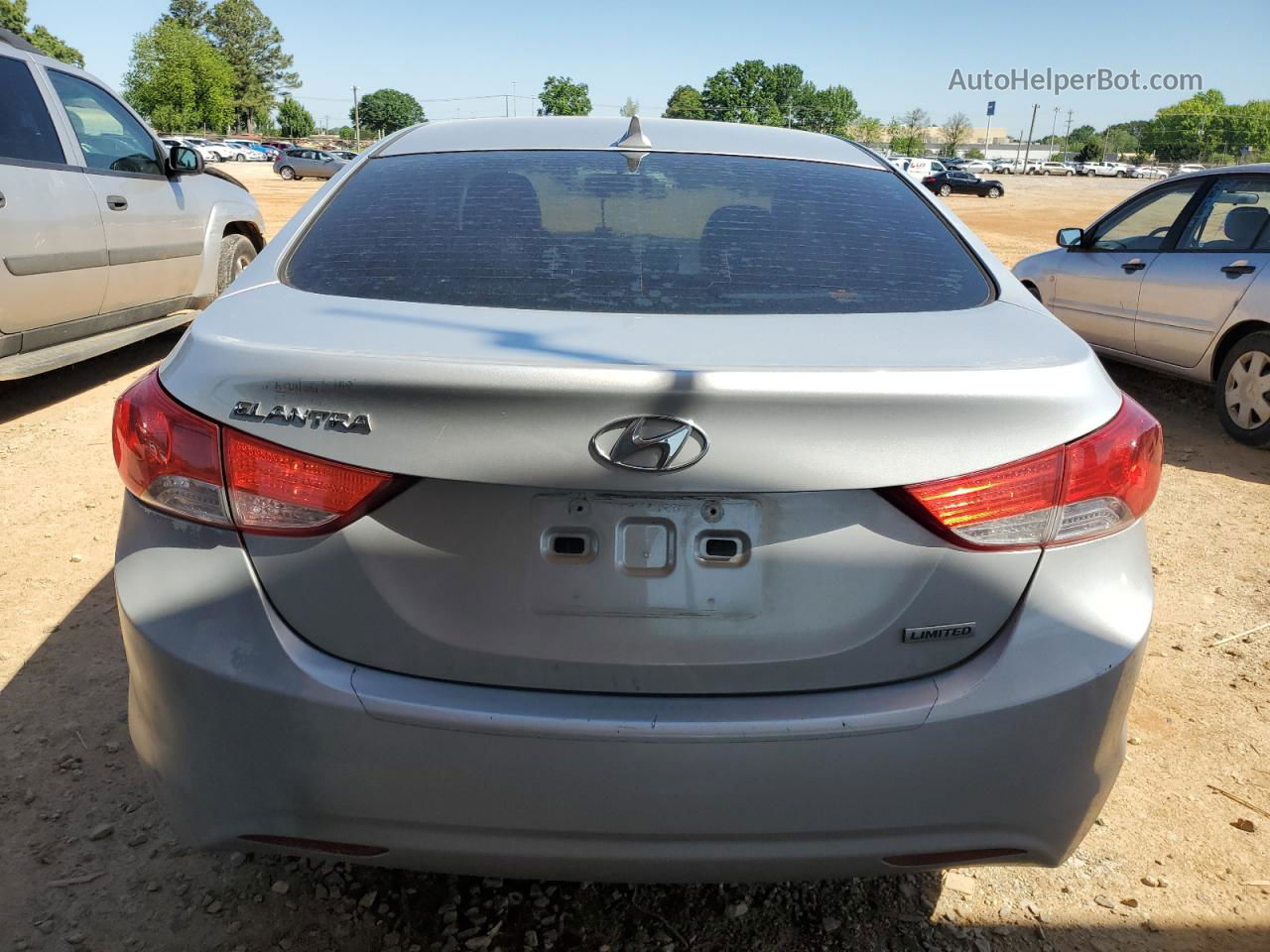 2012 Hyundai Elantra Gls Silver vin: KMHDH4AE2CU433680