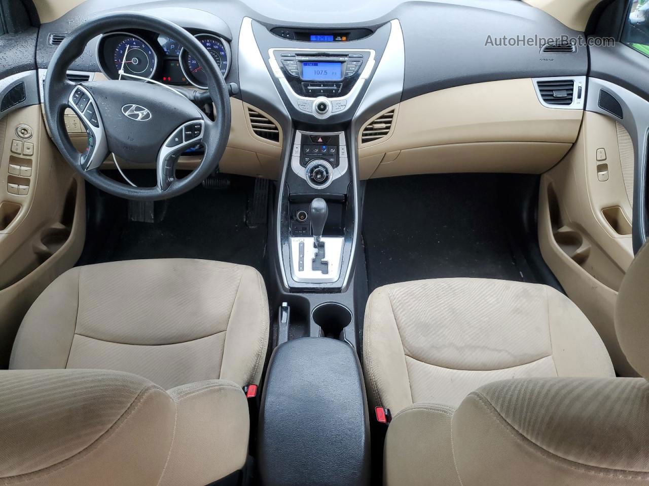 2012 Hyundai Elantra Gls Синий vin: KMHDH4AE2CU435218