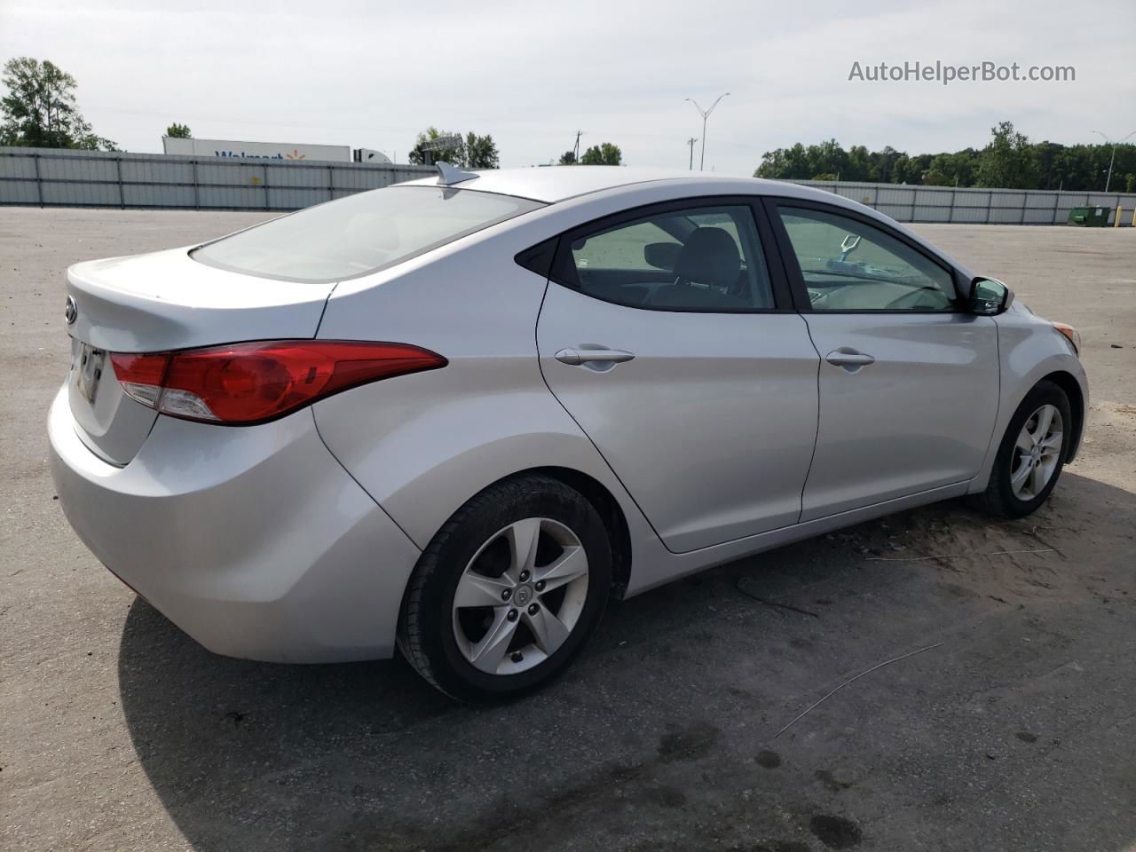 2013 Hyundai Elantra Gls Silver vin: KMHDH4AE2DU006999