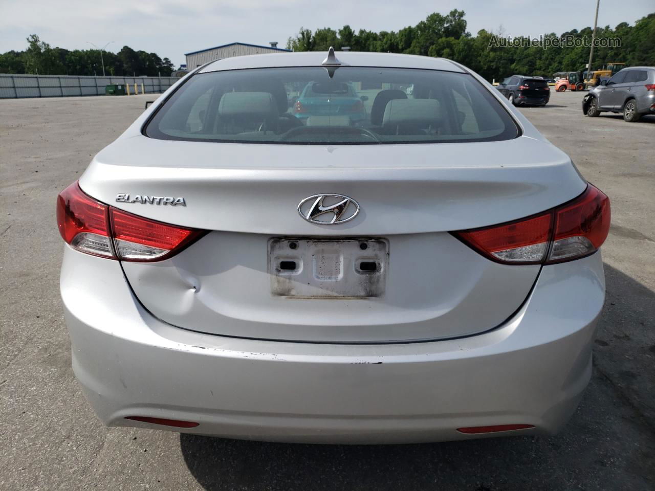 2013 Hyundai Elantra Gls Silver vin: KMHDH4AE2DU006999